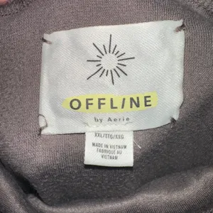 Aerie‎ Offline Velour Hoodie Pullover Top Gray Women's XXL thumbnail 3
