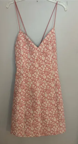 Alice + Olivia Rose and White Floral Slip Dress thumbnail 1