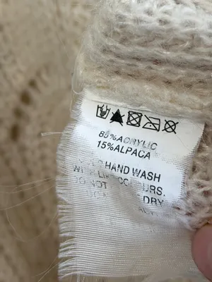 Rolla's Laura Sweater Size Medium / 10 vanilla cream white alpaca knit fall thumbnail 7
