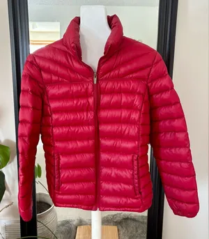 Red Down Free Country Coat thumbnail 1