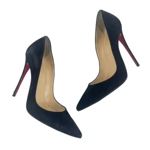 Christian Louboutin So Kate 120 Suede Pointed Toe Pumps Black Size 38 thumbnail 7