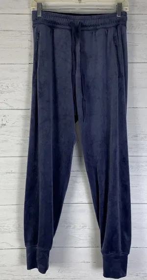 Offline By Aerie Plush Blue Velour Jogger Pants women's Size small thumbnail 1