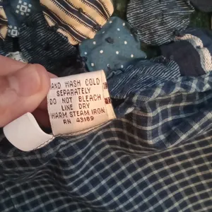 Susan Bristol Blue Patchwork Flowers Vintage Cottagecore Festival Vest Womens L thumbnail 9