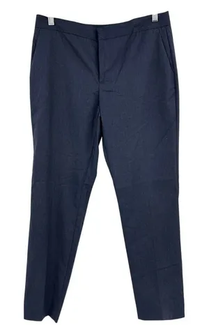 Zara Basic Women's Size 6 Career Office Navy Trouser Pants Polyester‎ Blend thumbnail 1