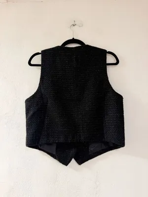 Jason Wu Vest in Black Sparkle Large thumbnail 3