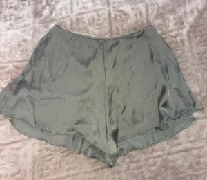Sage Green Satin Shorts thumbnail 2
