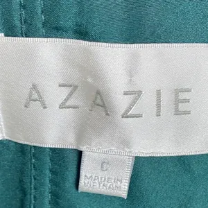 Azazie‎ One Shoulder Emerald Green Formal Gown Bridesmaid Dress Size C thumbnail 6
