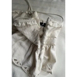 Zara Embroidered Peplum Top Beige/ Cream Size S New with Tags Women’s thumbnail 12