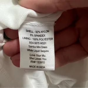 NEW NWOT Show Me Your Mumu Samba Halter Sequin Mini Dress In White thumbnail 12