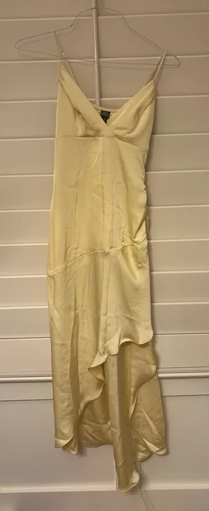 Wild Fable Maxi Dress satin yellow xs thumbnail 1