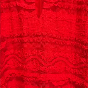 Jessica Howard Red Lace Flutter Sleeve Dress Size 14 NWT Cocktail Wedding‎ thumbnail 6