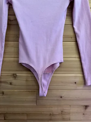 NWT Abercrombie & Fitch XS Soft A&F Rib Ribbed Long Sleeve Bodysuit Spring thumbnail 6