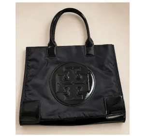 Tory Burch Ella Black Nylon Tote thumbnail 7