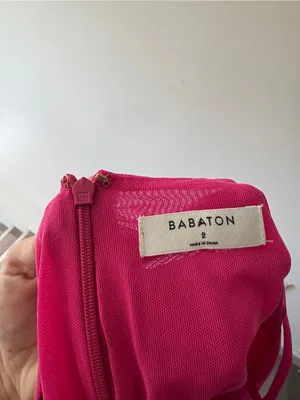 Aritzia Babaton Pink Ruched Mesh Corset Top thumbnail 7