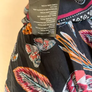 Anthropologie Deep V leopard butterfly mini dress size M thumbnail 10