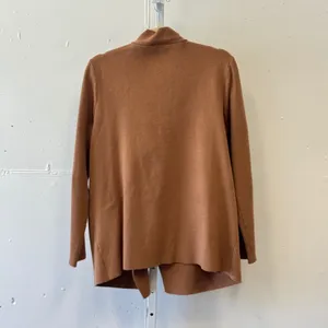 Cynthia Rowley Active Womens XL Camel Brown Asymmetric Zip Front Cardigan Jacket thumbnail 2
