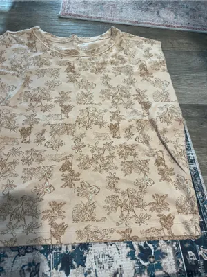Aerie Women's Beige Floral leopard jungle Print Sleeveless Top thumbnail 8