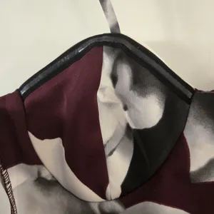 Venus Bodycon Dress Small Burgundy Floral Bustier Midi Stretch Party Cocktail thumbnail 7