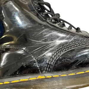 Dr. Martens Black Patent Leather Moto Combat Boots size 9 style 11821 thumbnail 7