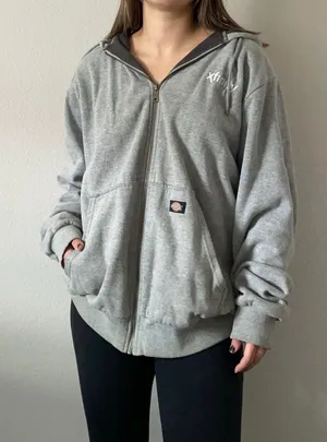 Dickies Grey  Xfinity Zip Up Jacket thumbnail 1
