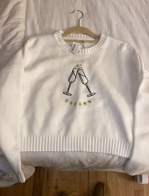 Moon And Madison Knit Cropped Sweater thumbnail 1