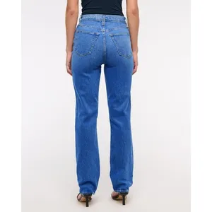 Abercrombie & Fitch Womens Jeans 26 2 Blue Denim 90s Straight Ultra High Rise thumbnail 5