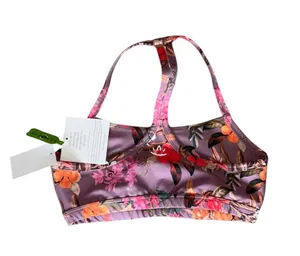 NWT Beyond Yoga Luxe Floral Print T-Back Sports Bra Small thumbnail 6