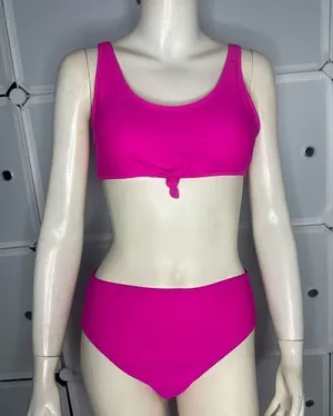 Hot Pink Bikini Size Large Pink thumbnail 1