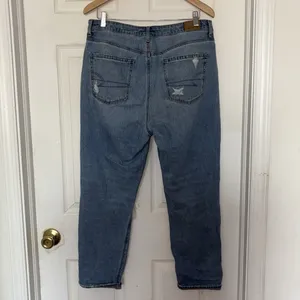 American Eagle Blue Mom Distressed Jeans Size 12 thumbnail 2