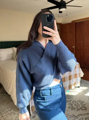 Cropped Sweater Blue thumbnail 2