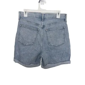 Abercrombie Fitch The Pleated Denim Shorts Ultra High Rise 30/10 Preppy Retro thumbnail 2