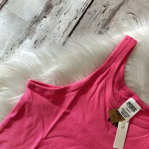 Pink By Victoria’s Secret Ribbed Sleeveless Tank Top Size Medium thumbnail 4