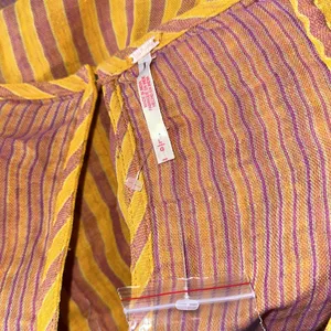 NWOT Free People Annabelle Set in Brown 2Pcs Set Top Bottom Yellow thumbnail 9