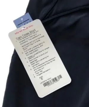 Lululemon Train Times Short 6” inseam Midnight Navy Size 6 Bike Shorts thumbnail 7