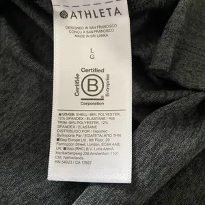 Athleta Gray Uptempo Top Size Large Athleisure, minimalist, normcore, gorpcore thumbnail 4