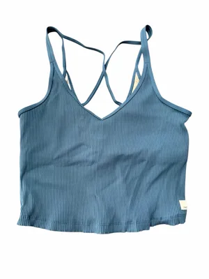 VUORI rib crop tank large pool blue thumbnail 2