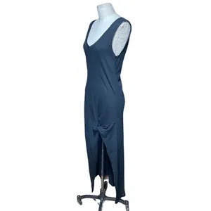 N:Philanthropy Bessie Maxi Dress Sleeveless Slit Draped Jersey‎ Black Size Small thumbnail 6