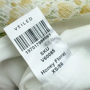 VEILED Randa Ruched Maxi Dress Honey Floral Sz XS NWT thumbnail 11