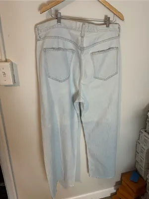 NWOT Agolde Low Curve Fray baggy jeans 33 thumbnail 3