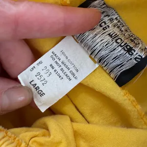 Vintage 80s Maurice Michaels Yellow Romper Ruffle M L thumbnail 10