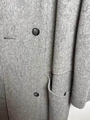 Alorna Vintage‎ Gray Wool Blend Long Overcoat Size M thumbnail 4