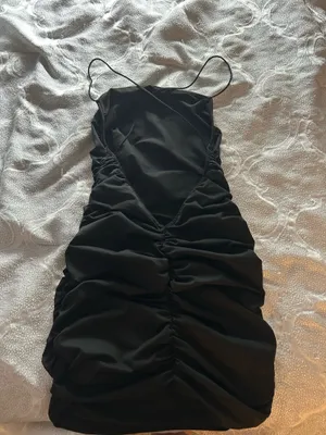 Black Crossover Dress Amazon thumbnail 4