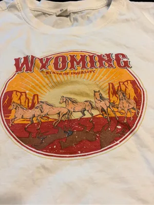 Wyoming State of Equality Crop Top thumbnail 3