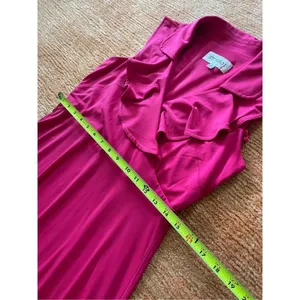 STUDIO 1 Pink faux wrap dress Size 6 thumbnail 4