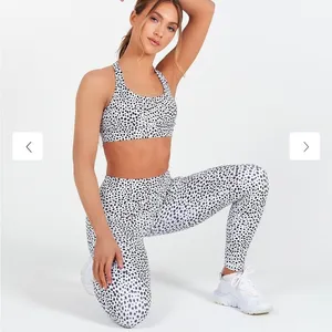 Physiq Apparel Speckled Printed Leggings/Bra Set thumbnail 1