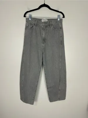 Derek Lam Crosby Maja Barrel Leg Gray Wash Jean Women’s Sz 26 thumbnail 2