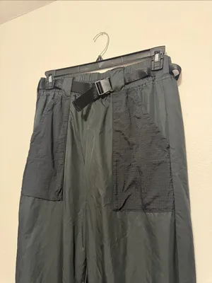 Nike Black Track Joggers with White Swoosh thumbnail 4