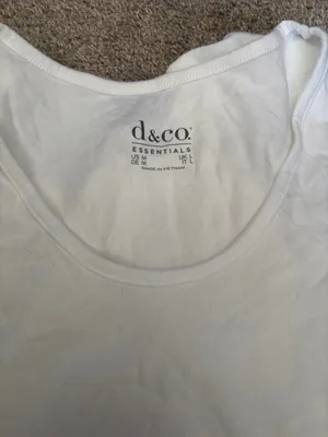 d.s. & co. White Crew Neck Cotton Tee Size M thumbnail 5