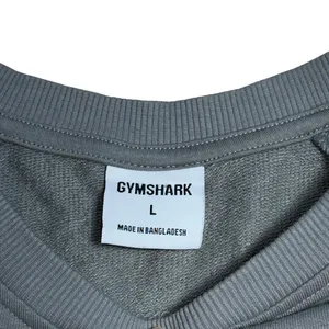 Gymshark Stone Grey Long Sleeve Cropped Sweater Womens L thumbnail 4