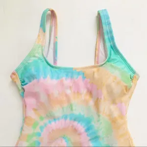 Stoney Clover Lane x Target Colab Rainbow Tie Dye One Piece Swimsuit Size XS New thumbnail 4